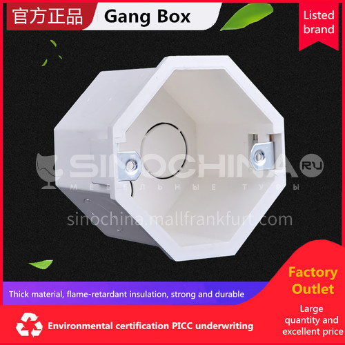 Gang Box (With 8 active feet, concealed installation) (PVC Conduit Fittings) 